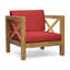 Housse de fauteuil lounge moderne en bois, style milieu du siècle, avec doublure imperméable, 77,3 cm x 67,5 cm, 19 kg.