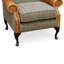 Harrisonville Upholstered Wingback Chair with Footstool-452186323