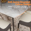Champale Extendable Round Stone Top Metal Base Dining Table-1657638857