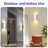 Modern Dusk To Dawn Led Outdoor Wall Light, Aluminum Rectangular Waterproof Wall Sconce Porch Light With Up Down Light And Tempered Glass 12W 2700K Wall Sconce-1343646120