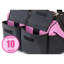 Sac à outils rose de 16 po avec 22 pochettes de rangement pour outils manuels et plus