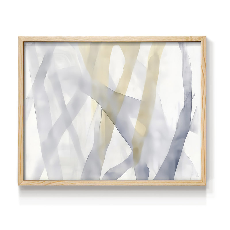 Abstrait, série XC, reproduction encadrée, Naturel, H 16 po x l 20 po