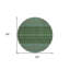 Tapis rond 8 po Tribal