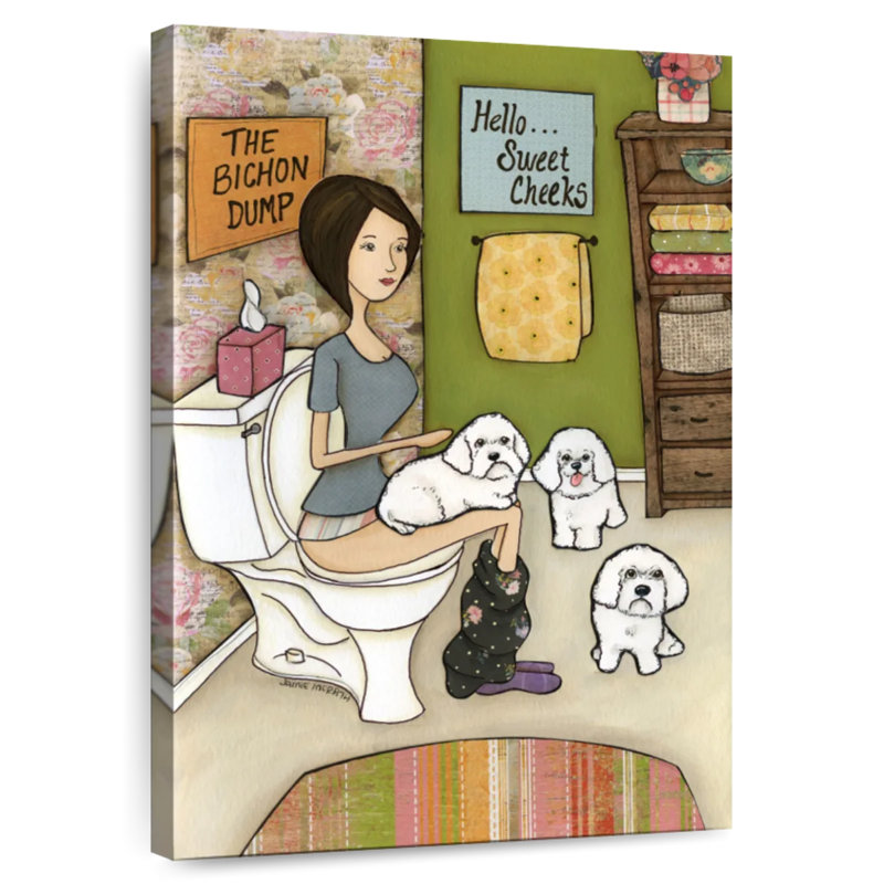 Brampt The Bichon Dump, H 48 po x l 32 po