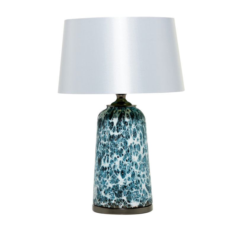Lampe de table bleue 28 po