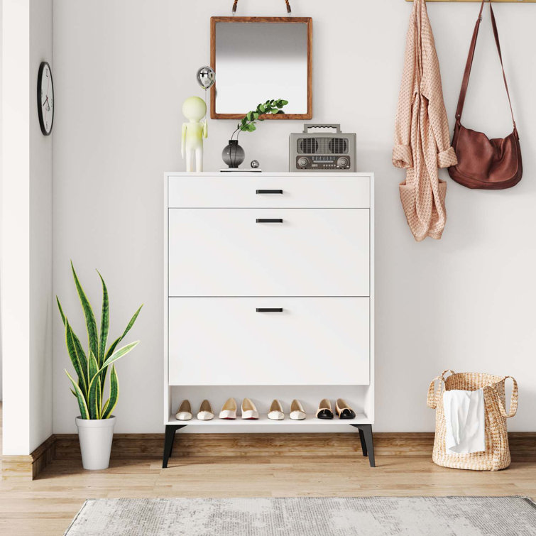 Shoe Storage Cabinet Latitude Run Finish: White