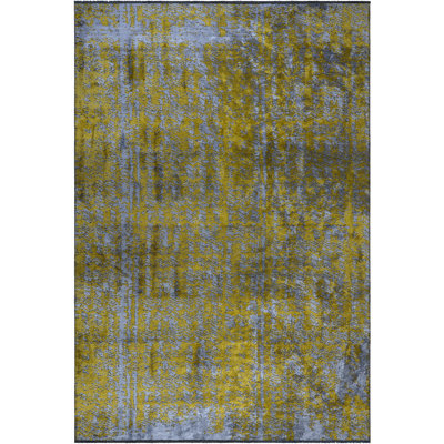 Rapture Contemporary Spirit Gold/Black Area Rug