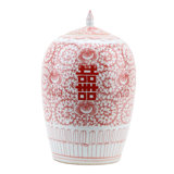 Handmade Porcelain China Ginger Jar