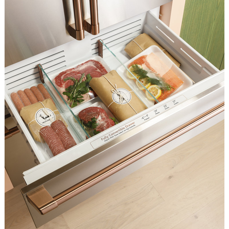 CAFE 36" Panel-Ready Integrated French-Door Refrigerator
