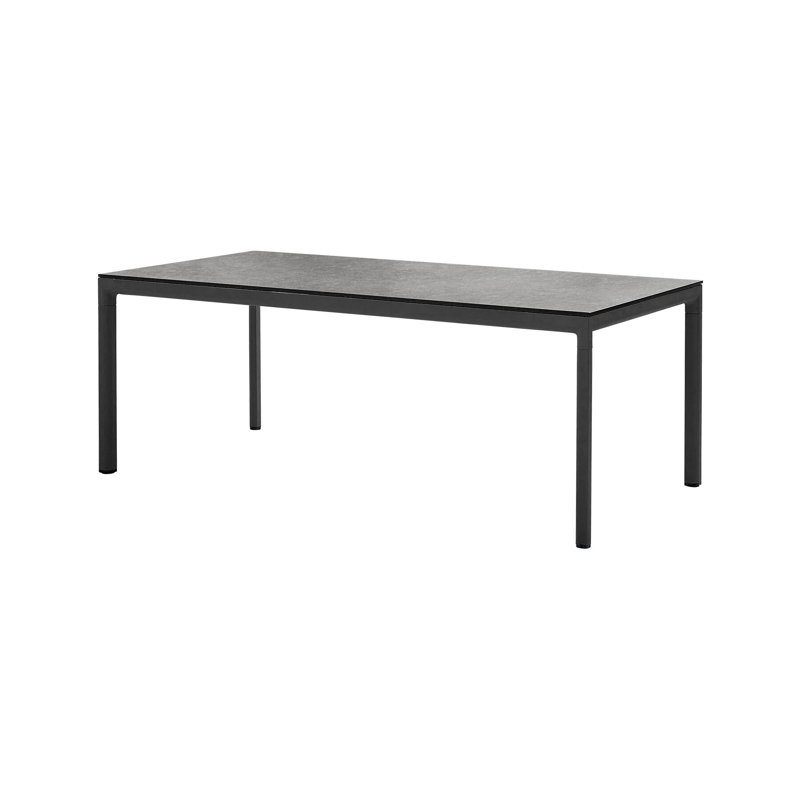 Drop Outdoor Dining Table, 39.4" W x 78.8" L x 29" H, Light Gray, Fossil Gray
