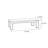 Modern walnut solid wood coffee table-110509457