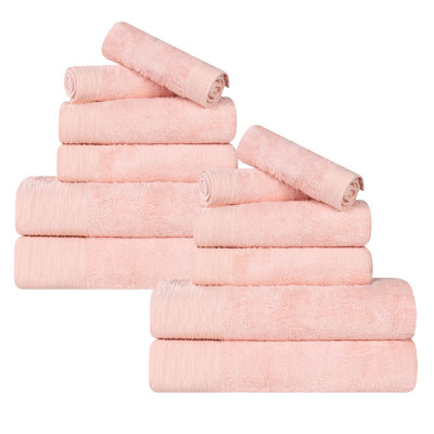 Ensemble de serviettes en rayonne de bambou et en coton mélangé hypoallergénique