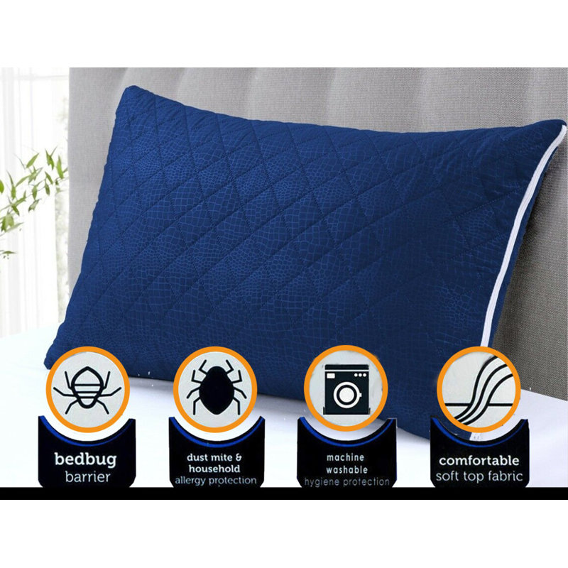 Eillie 100% Polyester Zip Pillow Protector