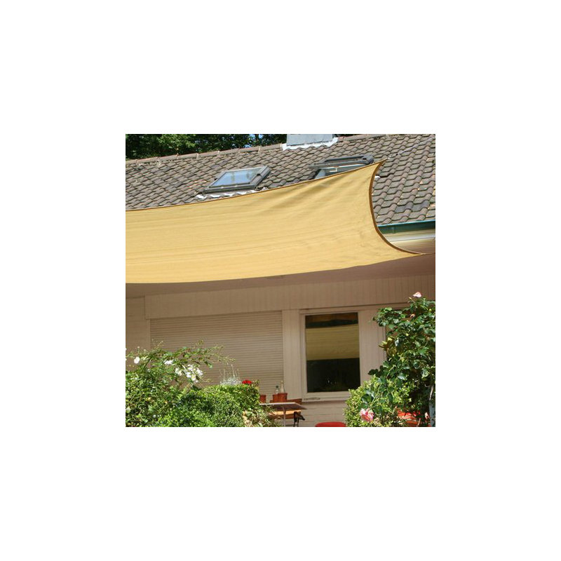 Minquadale 4m x 5m Rectangular Shade Sail, Yellow