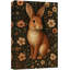 Œuvre d'art de portrait de lapin rétro, photos de salon, impression sur toile encadrée-126030826-126030828
