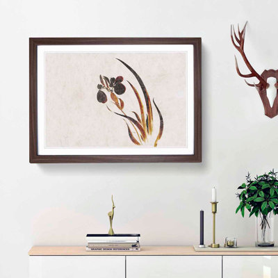 Iris Flower by Shibata Zeshin - Framed Print