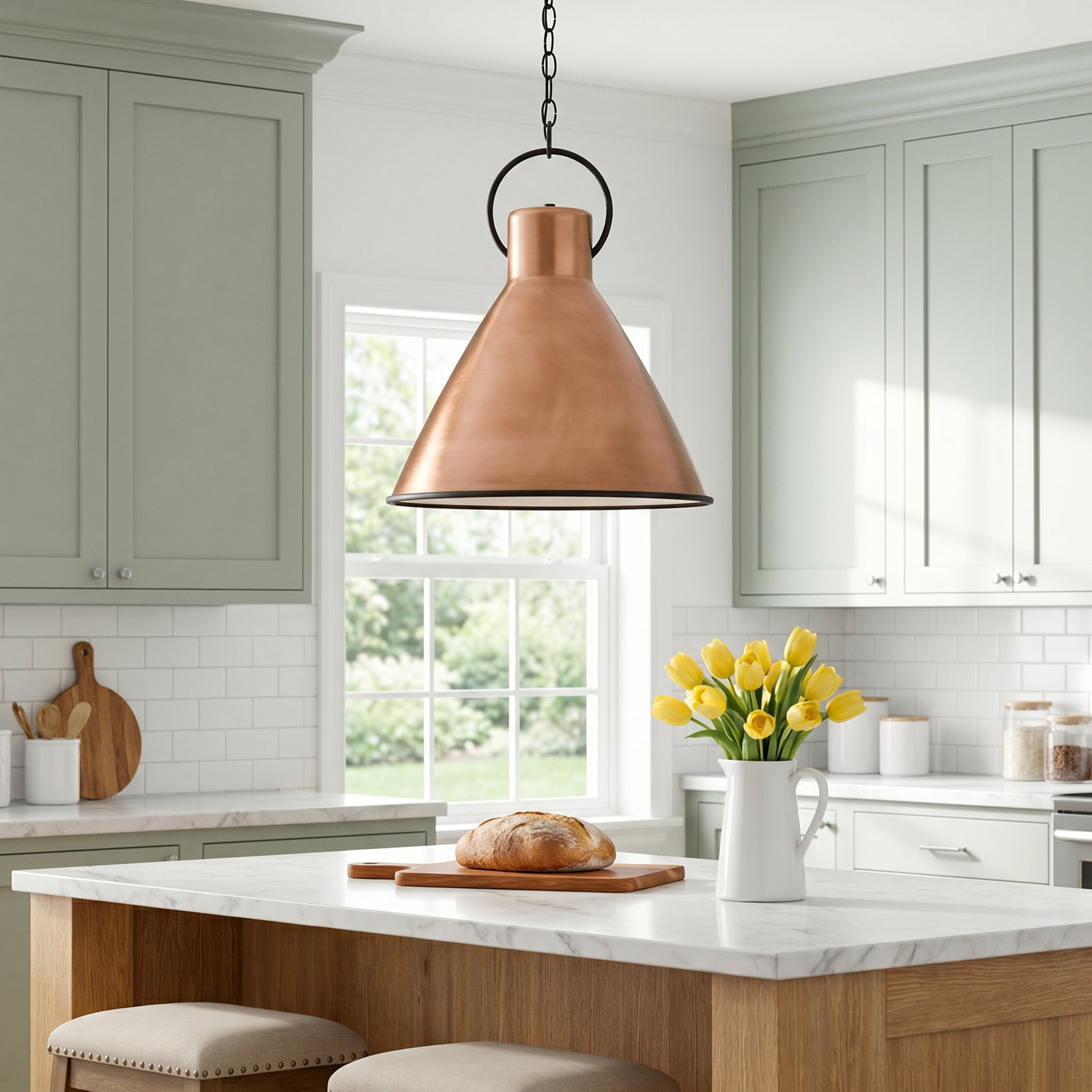Single Light Metal Dimmable Pendant