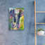 Bungalow rose «Big Blue Elephant» par Richard Wallich, art mural en verre acrylique-1484880483
