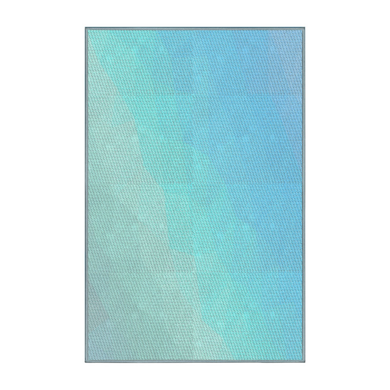 Tapis 100% à motifs lavables à la machine 2989 WSHPAT3901LBLU, Rectangle de 2 pi x 3 pi