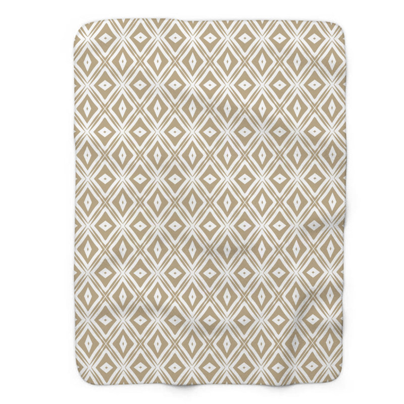 Angles kaki - couverture sherpa 1 pièce de qualité supérieure 0193, L 50 po x L 60 po