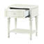 Design transitionnel - Table de chevet colorée, 1 tiroir de rangement, miroir à bord biseauté incliné, miroir ovale avec base, poids de 40 lb, 23 po de largeur, 16 po de profondeur, 26 po de hauteur, capacité de la base inclinée