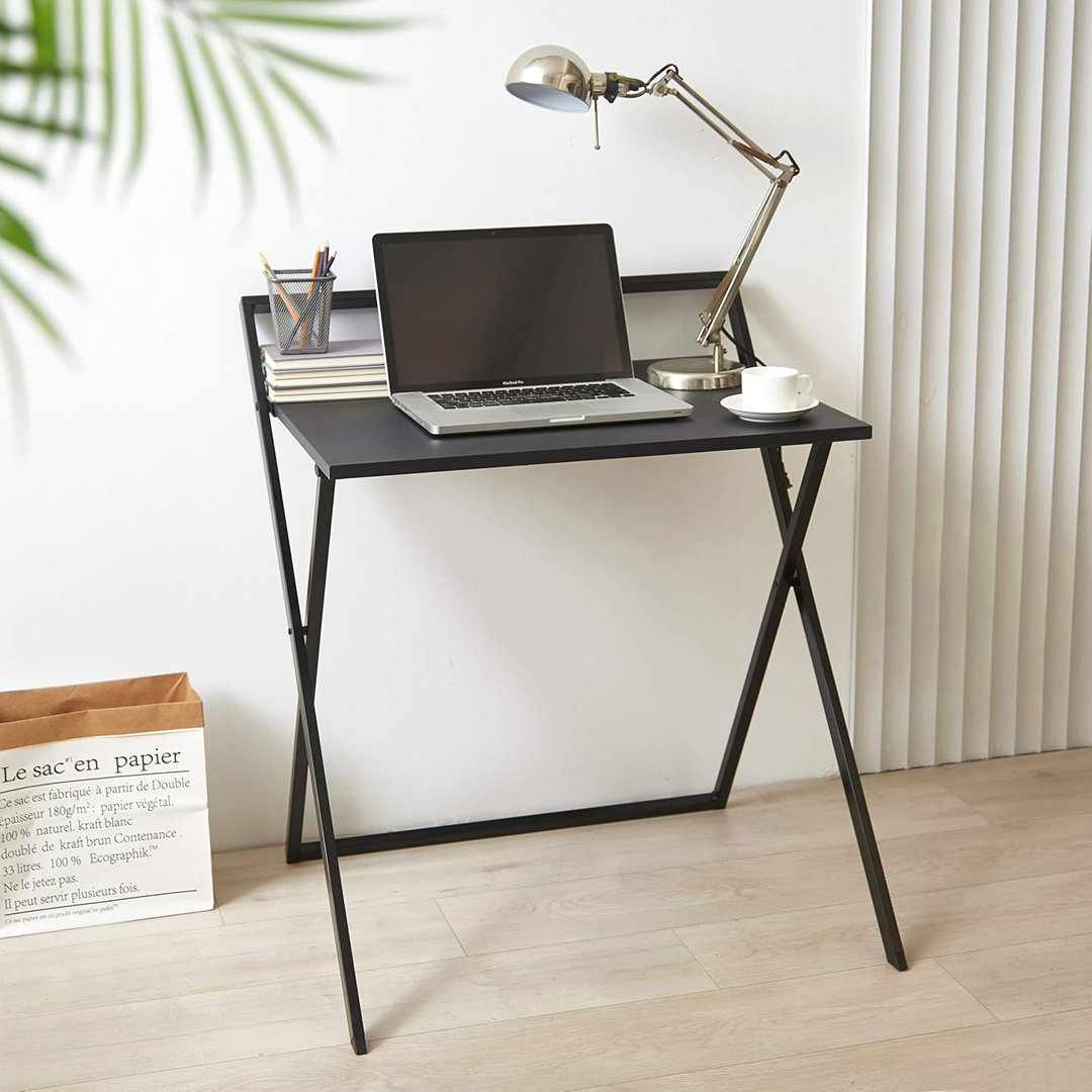 Hilga Metal Base Writing Desk Inbox Zero