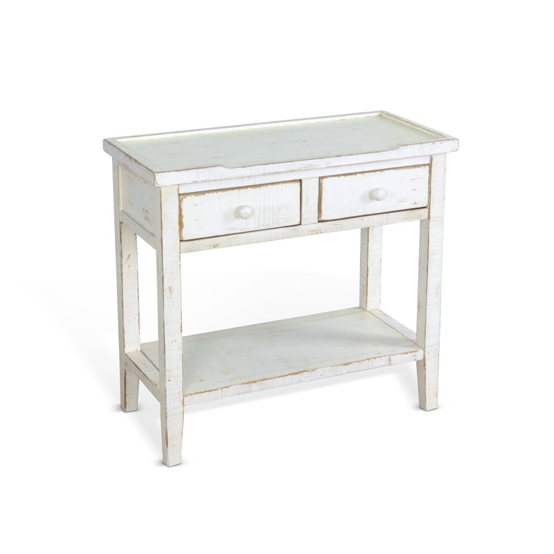 Console en bois massif 33 po Haralson, Sable blanc