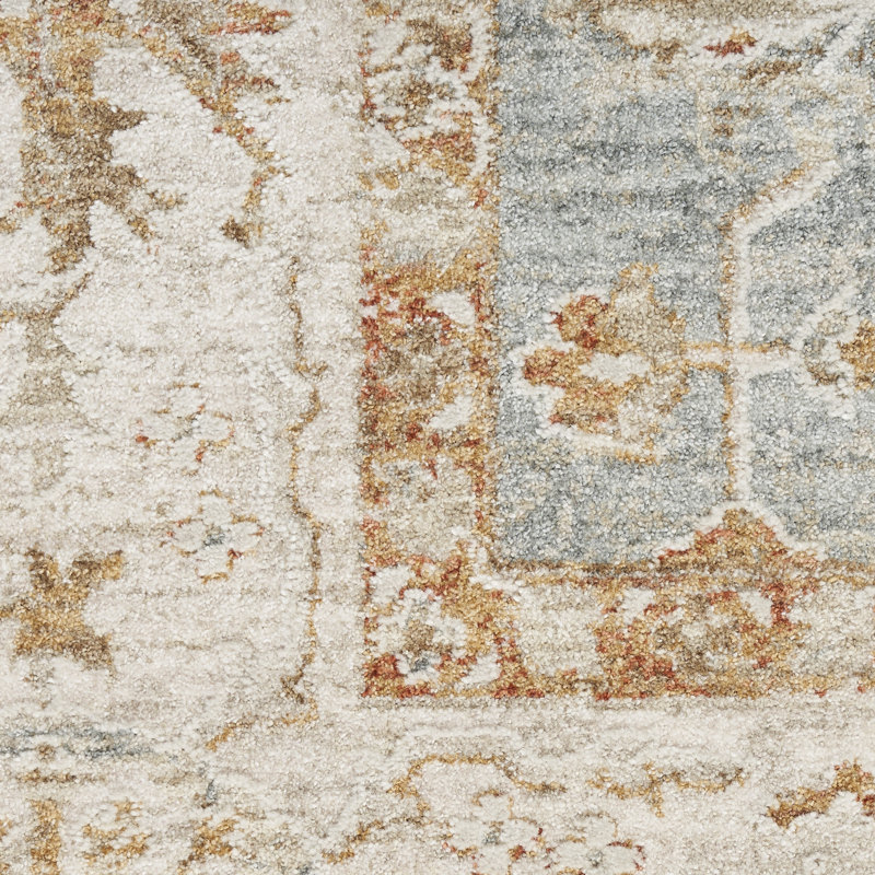 Castanon Oriental Gray Area Rug, Rectangle 7'10" x 10'4"