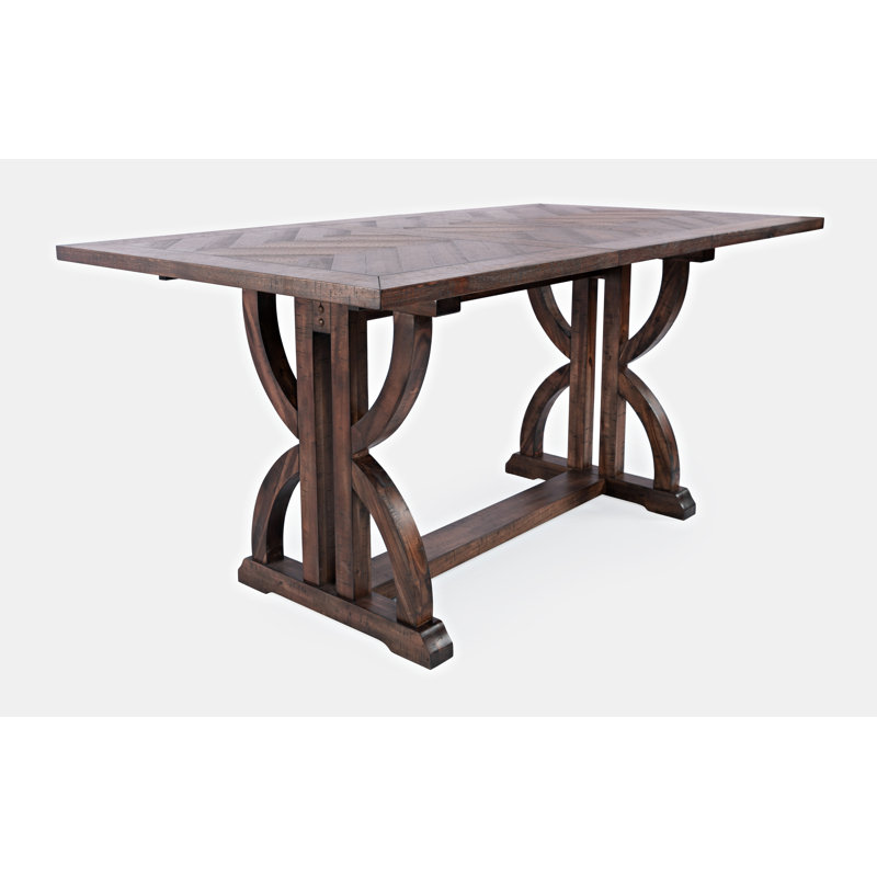 Paloalto Extendable Acacia Unfinished Solid Wood Base Dining Table, Oak