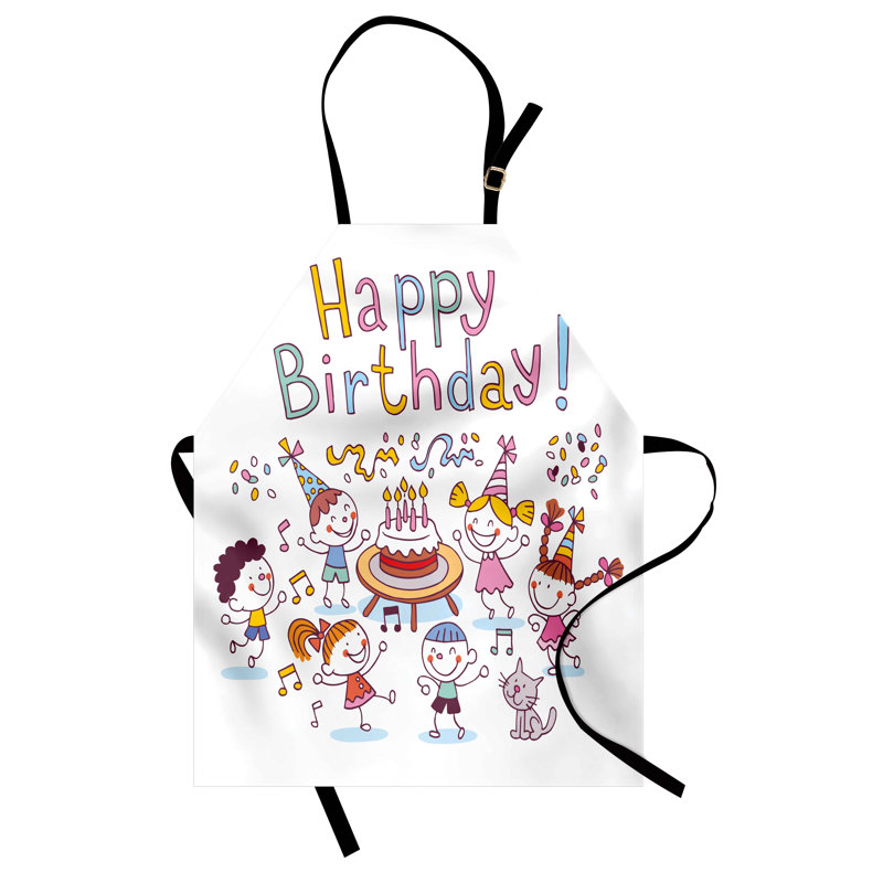 Multicolore tablier d'anniversaire The Party Aisle ™ unisexe, fête d'anniversaire, taille adulte