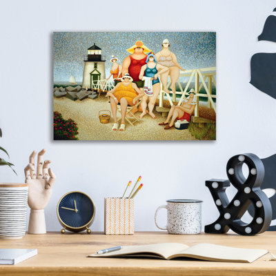 Beach Vacation' by Lowell Herrero, Acrylic Glass Wall Art
