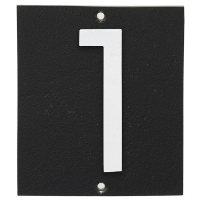 Plaque d'adresse verticale à 1 ligne flottante