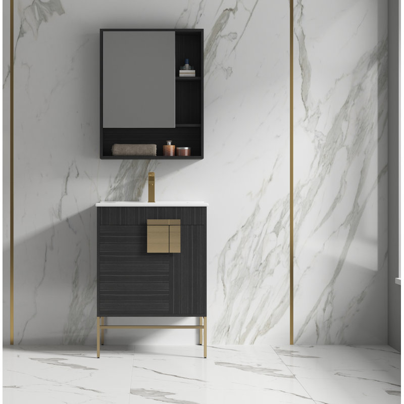 Ensemble de meuble-lavabo simple 24 po 24 po