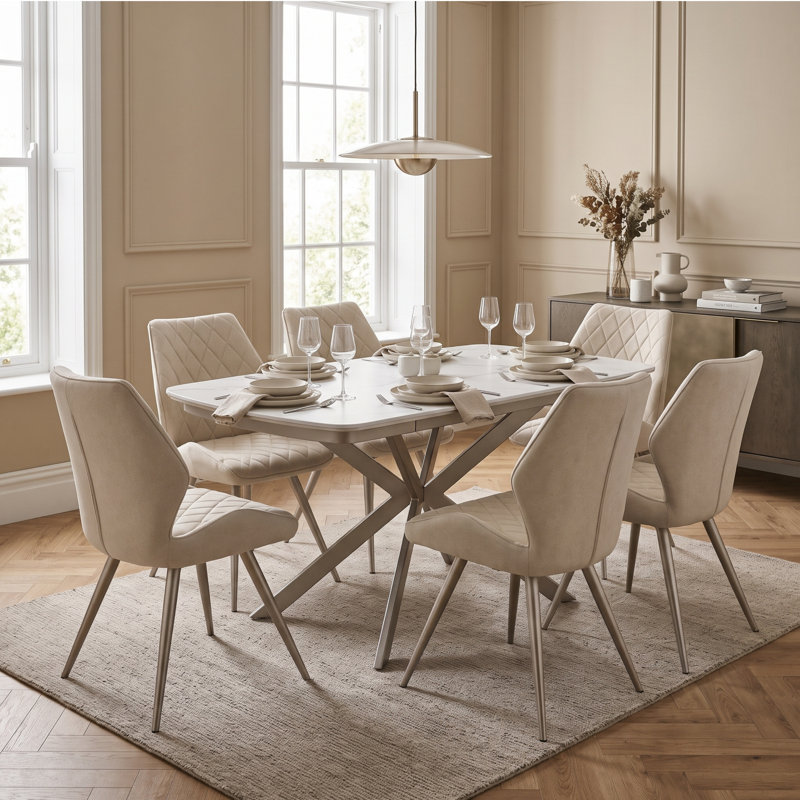 6 -Person Stone Dining Set