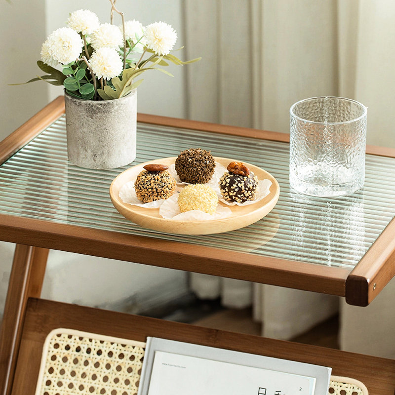 Table d'appoint avec rangement - Table de chevet idéale pour le salon, design compact et élégant, style table de nuit.
