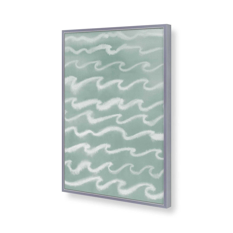 «Salt Lullaby I» par Grace Popp, reproduction d'art, Argent argent, Papier à cadre ouvert, H 30 po x l 20 po