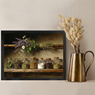 «Black», aquarelle encadrée, rétro