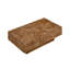 Table basse, l 43,31 po x P 25,59 po x H 13,78 po, panneau de fibres à densité moyenne, 1 pièce, noyer, style Mid-Century