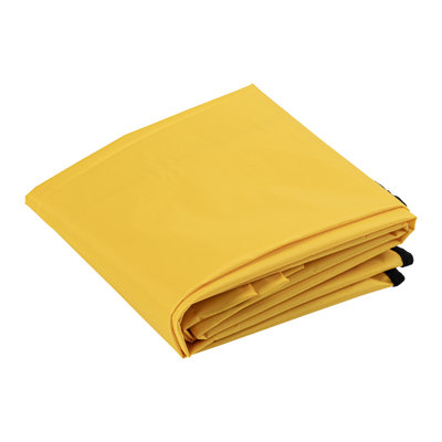 Restaurantware-JANITOR CART BAG ONLY: Clean Tek Professional 16.93 x 10.63 x 29.53 Inch Janitorial Bag, 1 Heavy-Duty Receptacle - Janitor Cart Sold Separately, Durable, Yellow Plastic Replacement