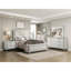 Ensemble de meubles de chambre à coucher à 2 tiroirs avec finition antique blanc