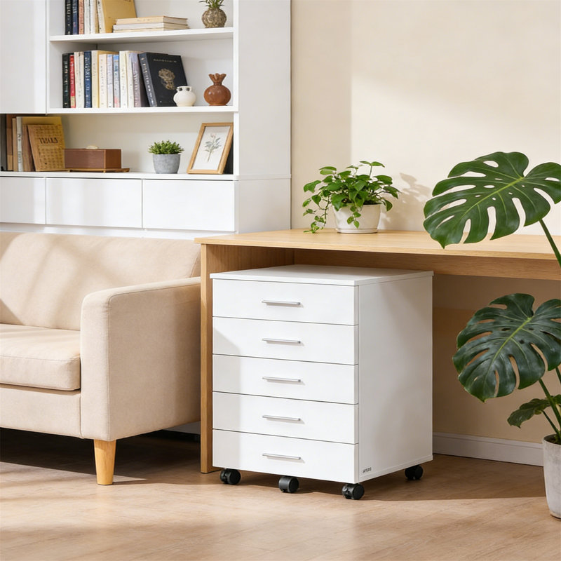 42cm Wide 5 -Drawer Mobile File Cabinet