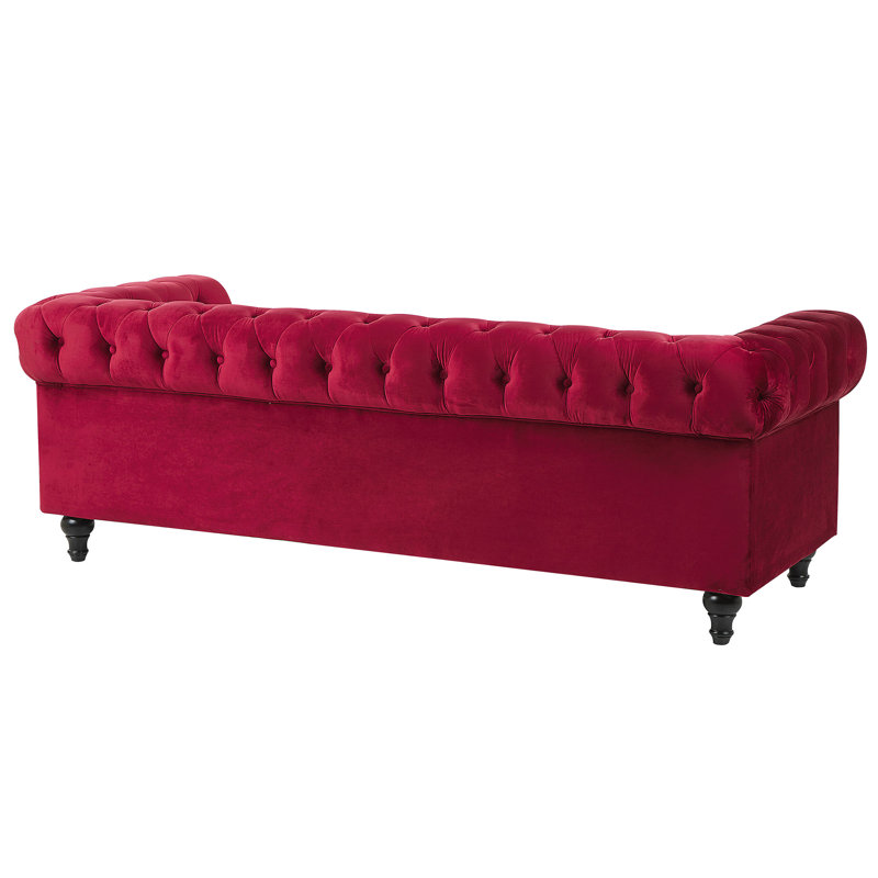 Camron 2 - Piece Velvet Living Room Set, Red