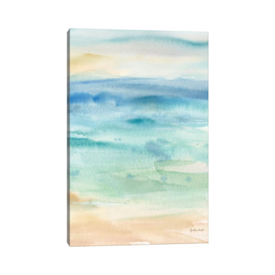 Abstract Seascape II by Cynthia Coulter - Wrapped Canvas Painting