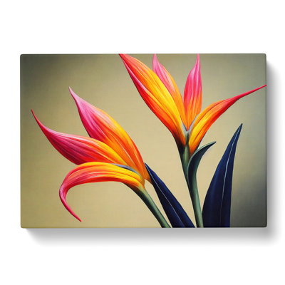 Unusual Bird Of Paradise Flower - Wrapped Canvas