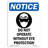 Do Not Operate Without Eye Protection Sign