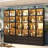 78.7 H x 63 W 6 Drawers Curio Cabinet Display Case