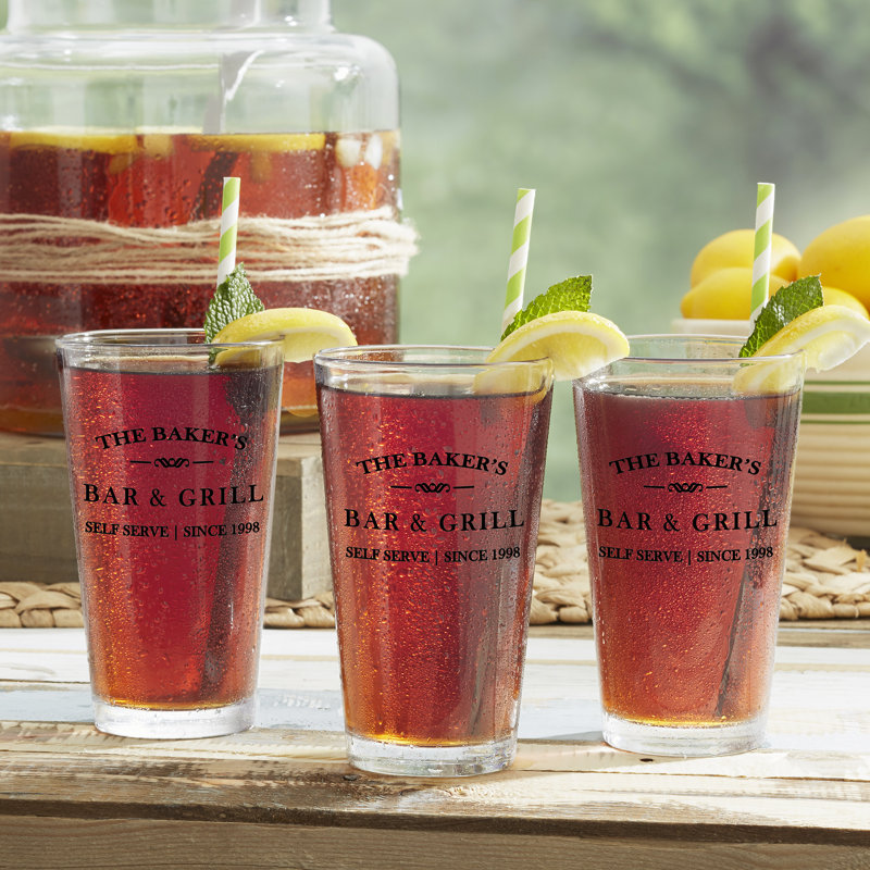 Family Market 16 oz. Pinte de verre, Oui