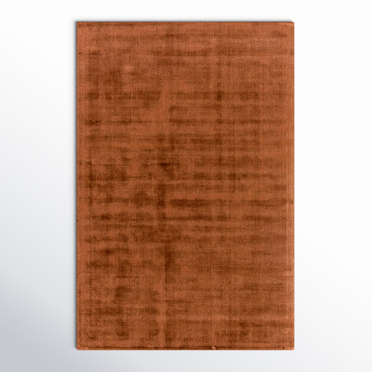 Fennel Hand Loomed Viscose Orange Rug