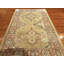 Tapis en laine noué à la main 3 x 5, tapis médaillon, décor de tons terreux