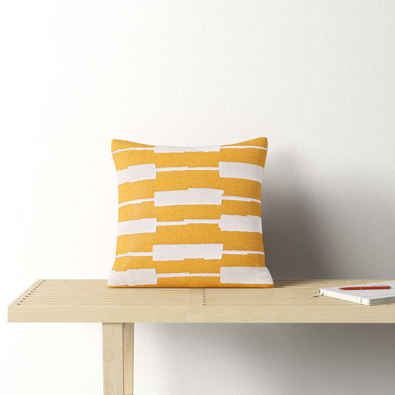 Jason Wu Maize Pillow Cover & Insert, 22" x 22", Down Fill